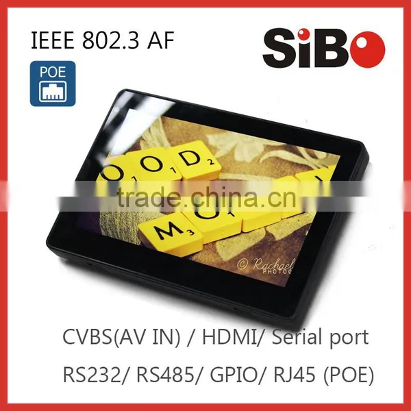7" Wall Mount Industrial Grade Poe Android Tablet With Rs485 Gpio