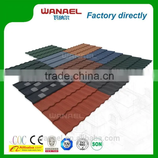 Wanael Stone Coat Steel Roof Tile/economic Roof Covering/metal Roof Dog Houses photo-3