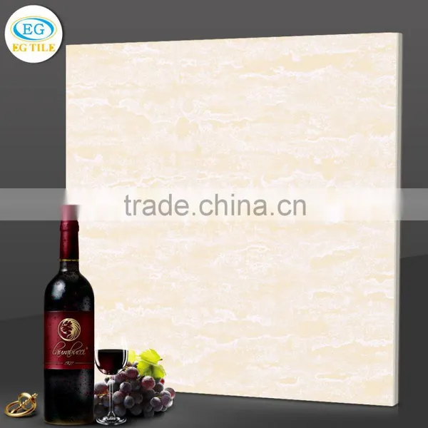 600*600 24x24 Beige Wood Grain Gres Porcelain Tile Soluble Salt Polished Tile photo-6