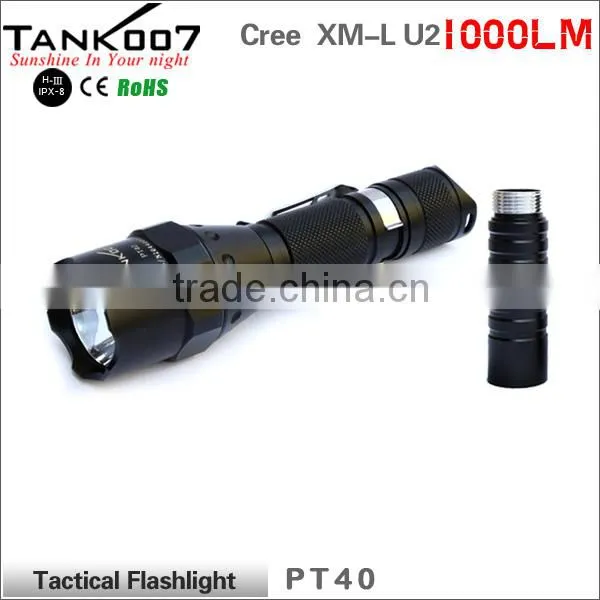 Army Torch Light 1000 Lumens Tactical Flashlight Special Flashlights Tactical PT40 photo-3