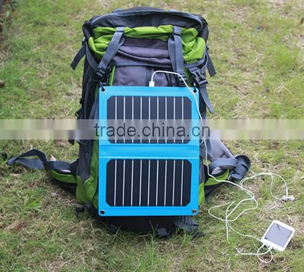 Leather Case Photovoltaic Solar Charger USB 2.0 Output for Smartphone photo-2