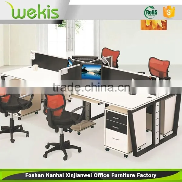 4 Person Office Furniture Workstation 4 Seater Office Partition