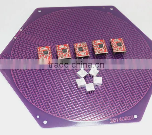 China Wholesale 2016 Delta Rostock Mini Kit Kossel 3d Printer Kit Reprap A4988 +Ramps 1.4+ Mega 2560 and 4Pin Wire Cable photo-3