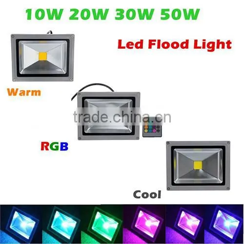 Cheapest High Quality CE ROHS 10W 20W 30W 50W Color Changing Outdoor LED Flood Light photo-3
