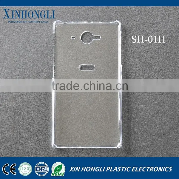 High Quality Thin PC Transparent TPU Translucent Case Hard Back Shell For Aquos Zeta photo-3