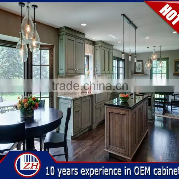 European Solid Wood Kitchen Cabinet,Modular Kitchen Designs China photo-6