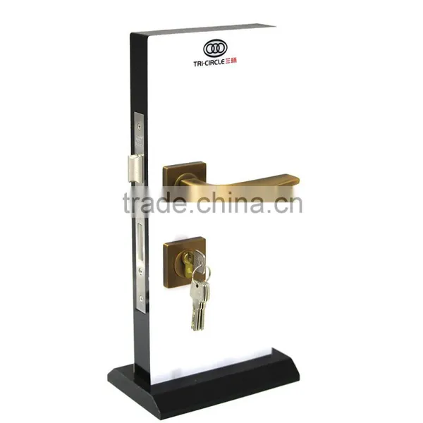 TRI-CIRCLE Zinc Alloy Door Handle Lock, Handle Door Lock Set photo-4
