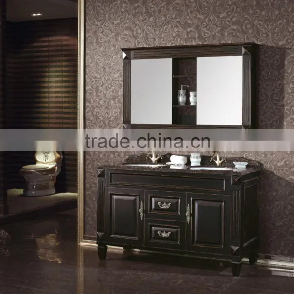 Classical Design Cheap Plywood Floor Standing Bathroom Cabinet photo-5