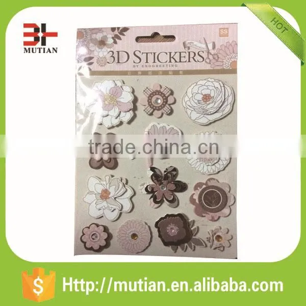Flower Die Cut Chipboard Handmade Sticker/3D Sticker photo-2