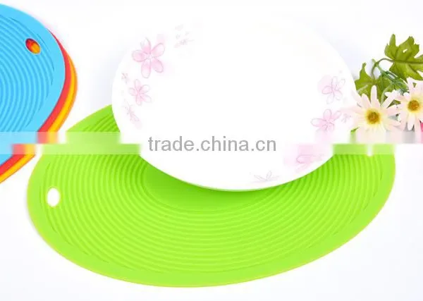 Colorful Round Non-Slip Heat Resistant Mat Coaster Cushion Placemat Kitchen Ware photo-6