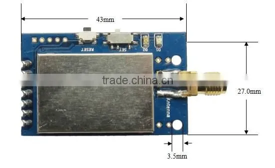 RS485 Interface GFSK Modulation Transmit Distance 1KM Wireless Module photo-3
