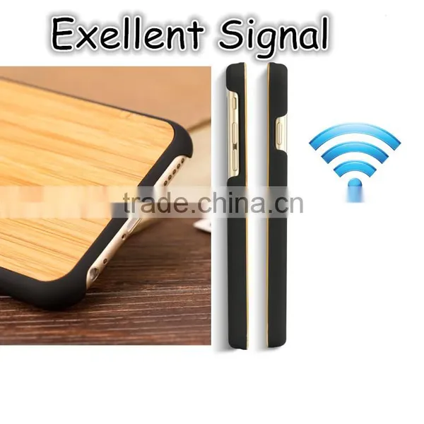 New Idea of Mix Material Phone Case PC and Bamboo Mobile Cover for IPhone 6/6s/6 Plus photo-4