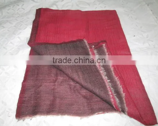 TWO COLOUR CASHMERE SCARVES TEXTILE photo-3