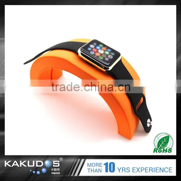 Plastic+leather Rainbow Bridge Design Charging Cradle for Apple Watch photo-6