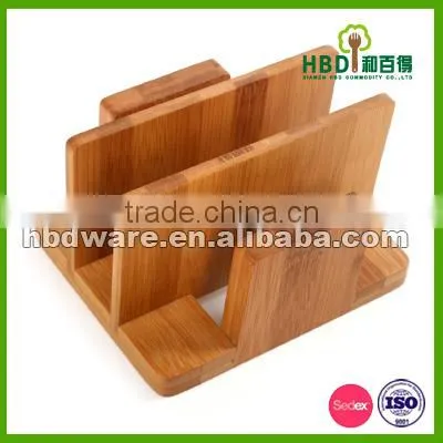 BSCI Factory High Quality Bamboo Wood Kitchen Napkin Holder Wholesale photo-5