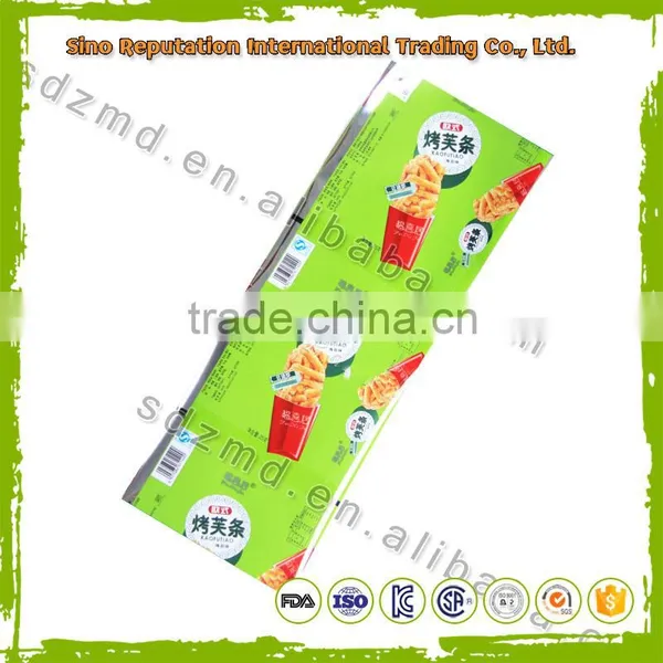Custom Printed Aluminium Foil Packing Film for Potato Chips Packaging With Good Quality photo-3