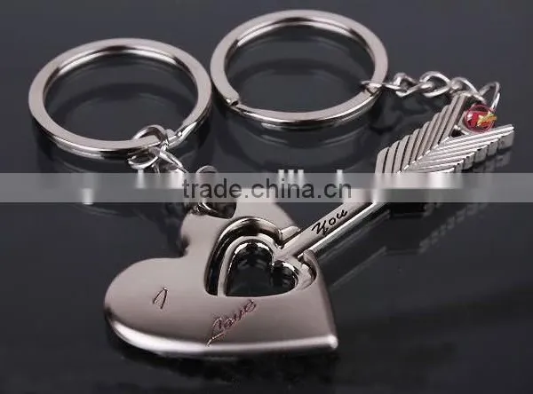 Wholesale Stylish New Designs Fashion Keychain 2014 Hot Sale Lover Couple Keychain photo-4