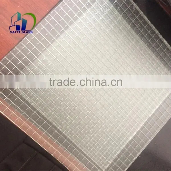 6mm Clear Wired Glass Tempered Wire Glass Safety Wire Glass photo-5