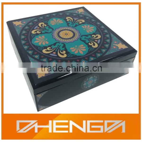 High Quality Black Matte Wooden Tea Box for Gift(ZDL-W317) photo-2