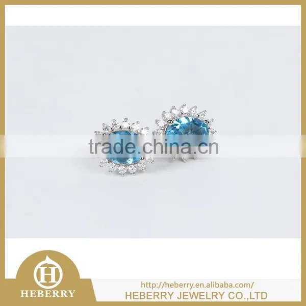 Handmade Fashion Earring in Topaze Precious Gemstone photo-4