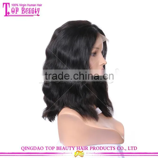 Layered 12"150% Density Human Hair Short Bob Wigs for Black Women Remy Human Hair Short Bob Lace Front Wig photo-4