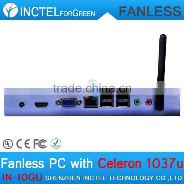 Industrial Panel Fanless PC With Intel Celeron C1037U COM Full Alluminum Chassis photo-3