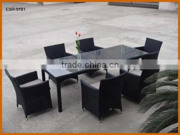 Garden 9Pcs Wicker Table Set Furniture