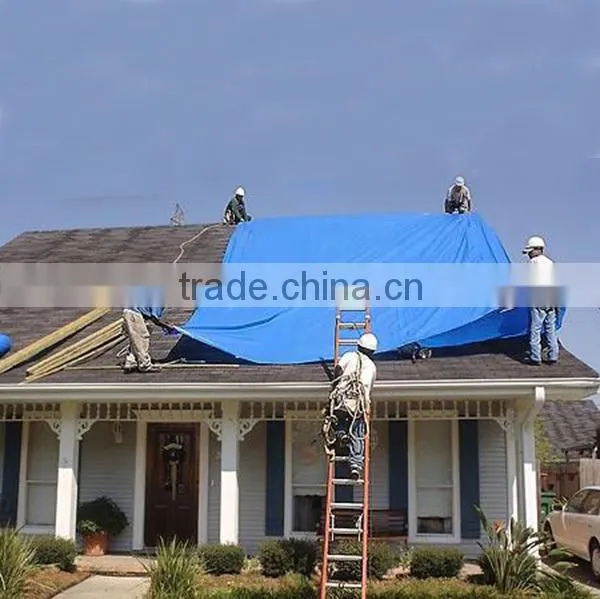 Blue Color HDPE Material Tarpaulin in Pieces photo-5