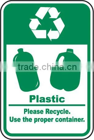 plastic sign post