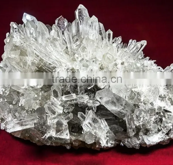 natural cluster quartz