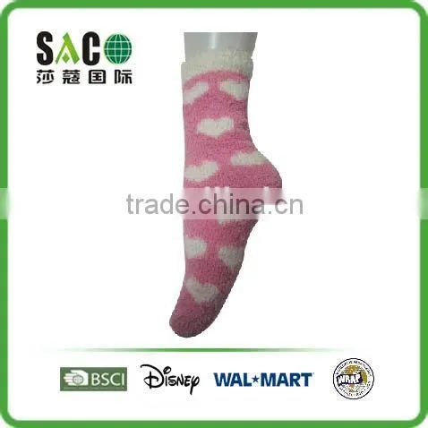 Colourful Heart Jacquard Fluffy Socks photo-3