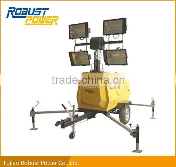 High Mast Portable Mobile Light Tower With 8kw Diesel Generator photo-2