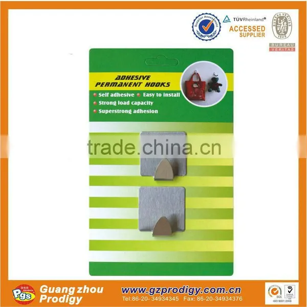 Adhesive Wall Hooks Strong Adhesive Stainless Steel Removable Stainless Steel Coat Hook photo-4