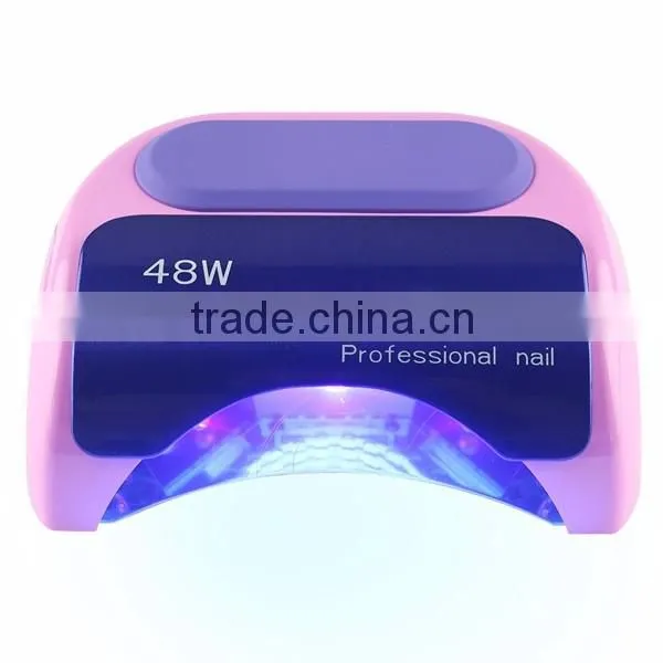 China Factory Fast Curing Time 48w Led +ccfl Nail Lamp With Mini Fan Inside photo-2