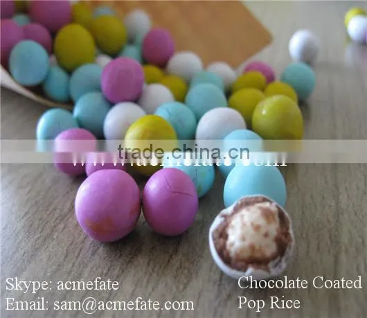 Halal/HACCP Wholesale Chocolate Coated Pop Rice photo-3