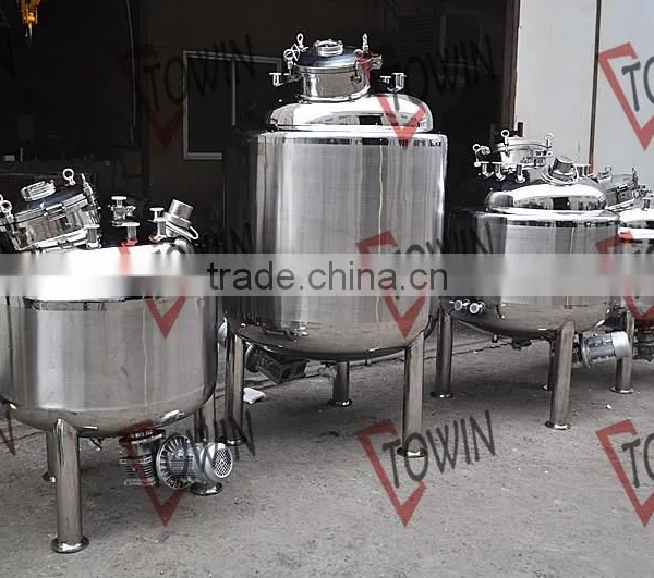 Jacketed Stainle Steel Vacuum Homogenizer Emulsifier Blender Tank With Platform/Cream Emulsifying Tank Manufacturer photo-2