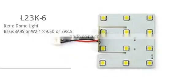 12pcs 5050SMD car led top light led bedside reading lamp