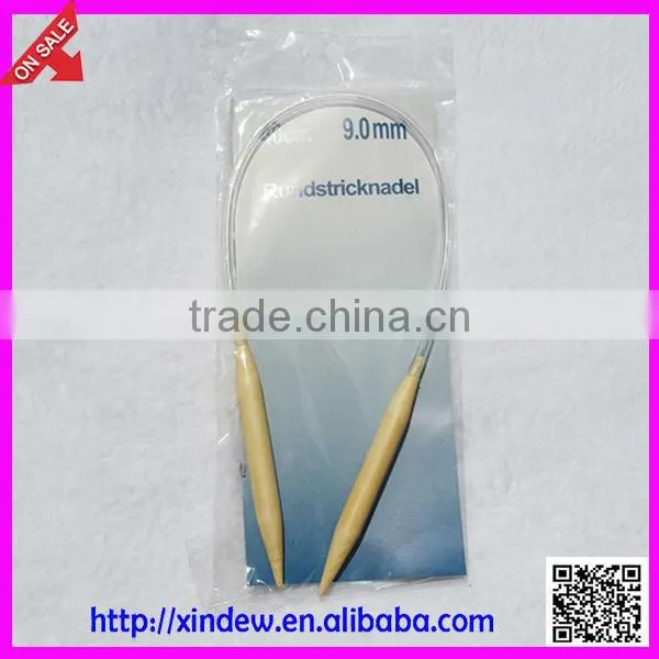 40 cm Circular Bamboo Knitting Needles in OPP Bag