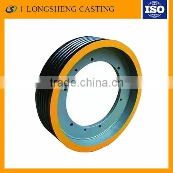 Good Quality of Cast Iron Elevator Wheel/Elevator Wheel Casts/wheel Casting photo-4