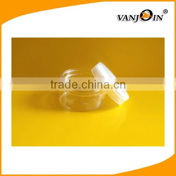 Empty Clear PET Cosmetic Powder Jar 150gm 120gm With OEM Color photo-3