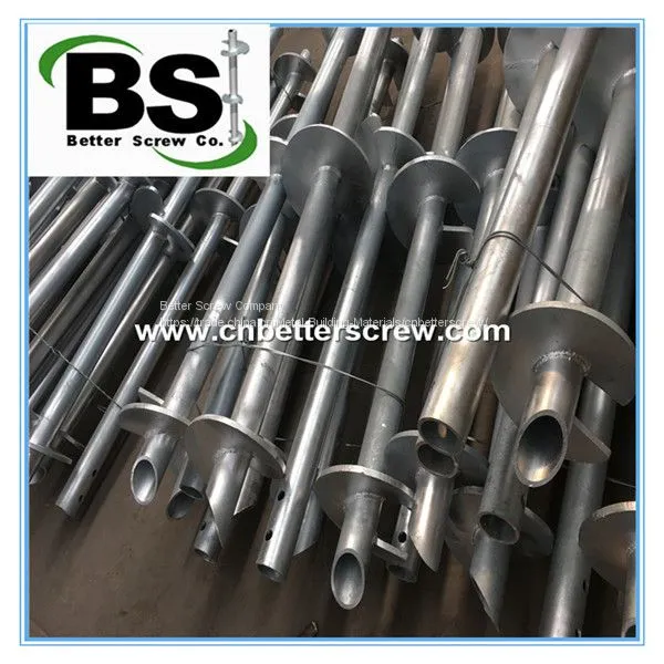 Galvanized Helical Pile for Construction Deep Foundation photo-4