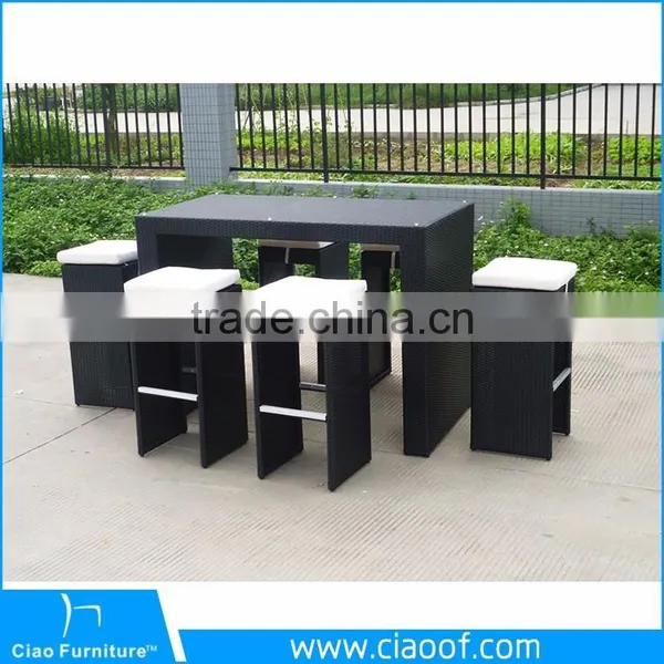 Great Durability Factory Directly Wicker Pub Bar Furniture Set photo-2