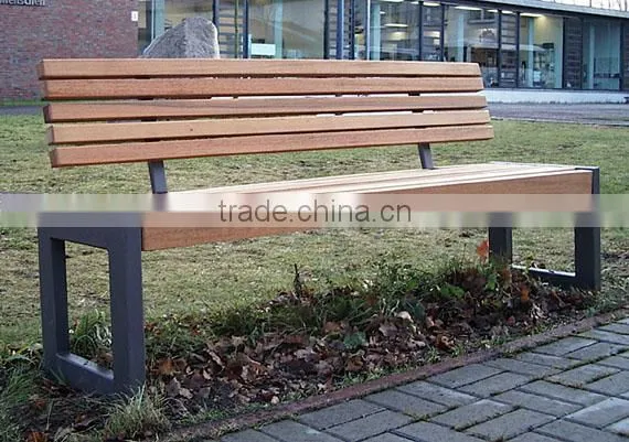 Modern Outdoor Furniture,Wooden Long Bench In Park photo-3