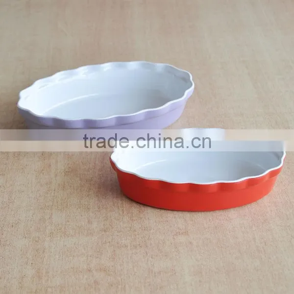 Oval Shape Ceramic Baking Tray,ceramic Oval-shape Bakeware Pan,solid Color Baking Dishes photo-2