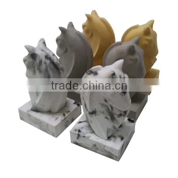 Interior Horse Shape Excellent Home Decoration Items Concrete Bookend photo-2
