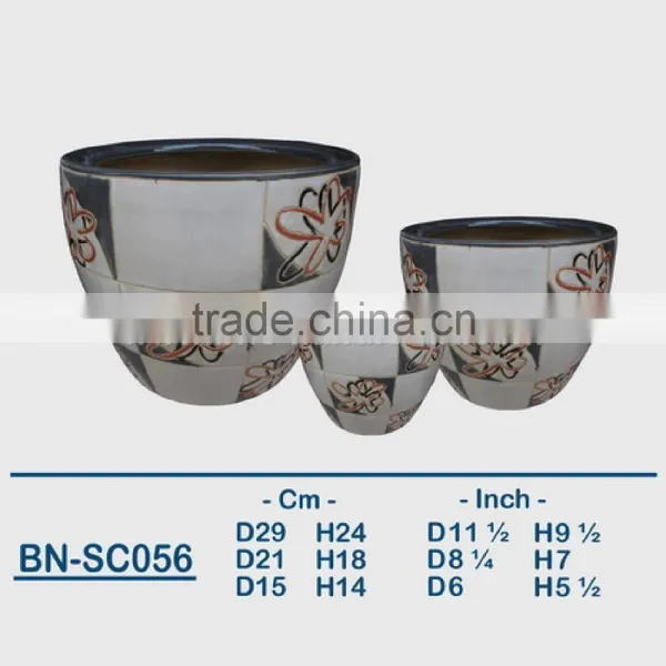 Vietnamese Ceramic Indoor Pot/ Indoor Planter BN-SC055 photo-2