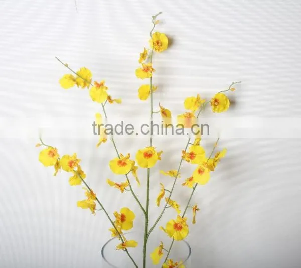 Yellow Dancing Orchids Artificial Decorative Dancing Orchids Flowers for Wholesale photo-4