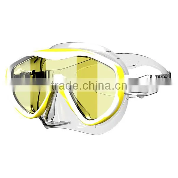 CE Approval Silicone Diving Mask With Mirrored Lens,diving Equipment for Spearfishing (MM-100) photo-6