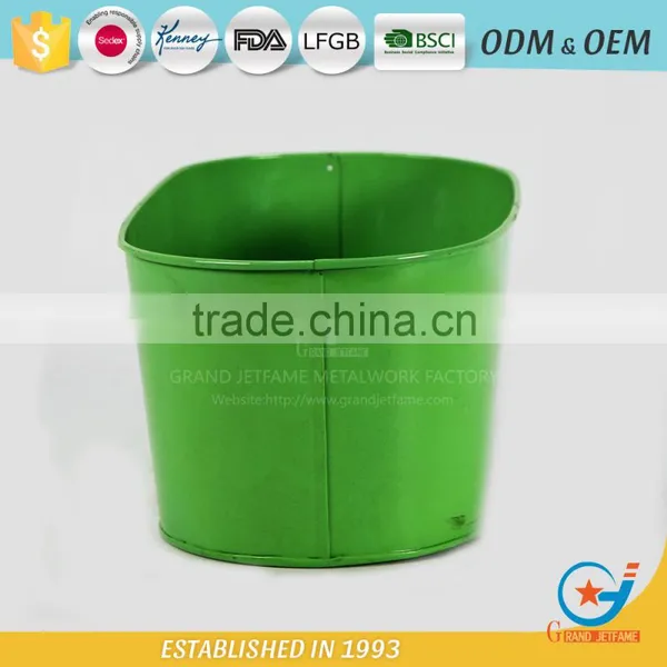 Garden Metal Powder Coated Zinc Flower Bucket Flowers in Galvanized Buckets photo-3