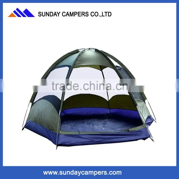 7.9mm Fiberglass Poles Unique Camping Tent Waterproof 6 Person photo-5